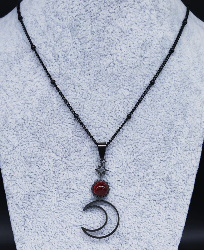 necklace on mannequin
