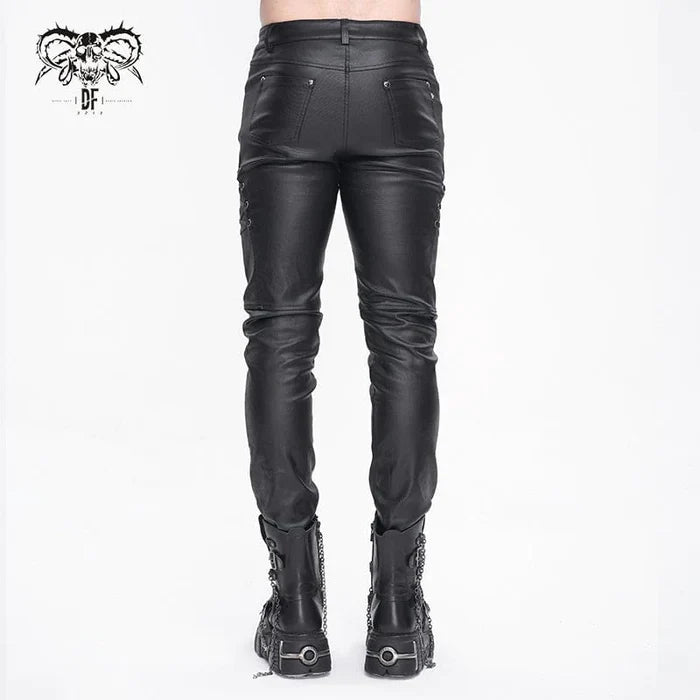 model showing back of pants