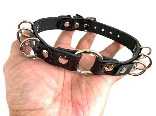 model holding collar