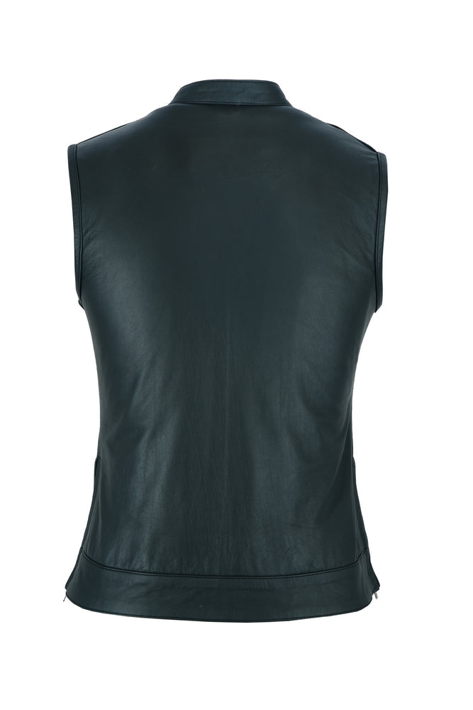 plain black backside of vest