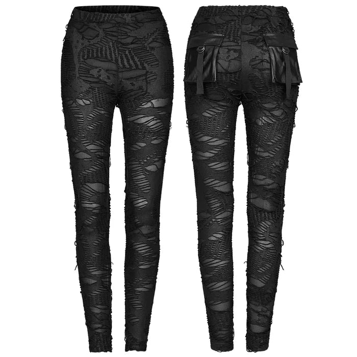 front and back of leggings on mannequin