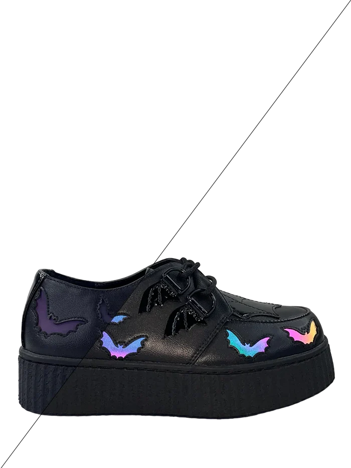 side of shoe on display