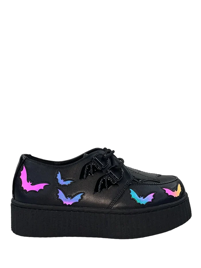 side of shoe on display