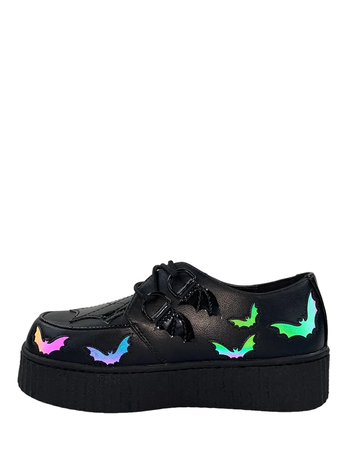side of shoe on display