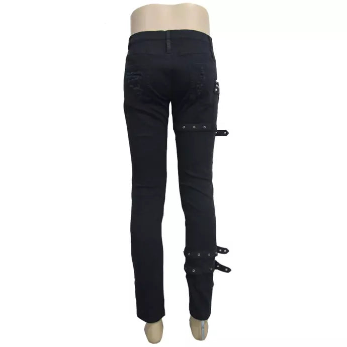 model showing back of pants