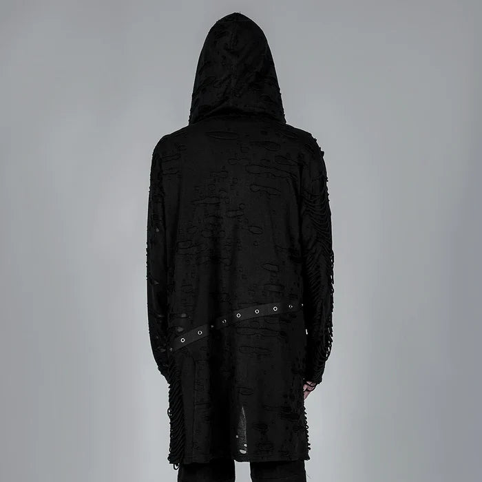 model showing back of coat