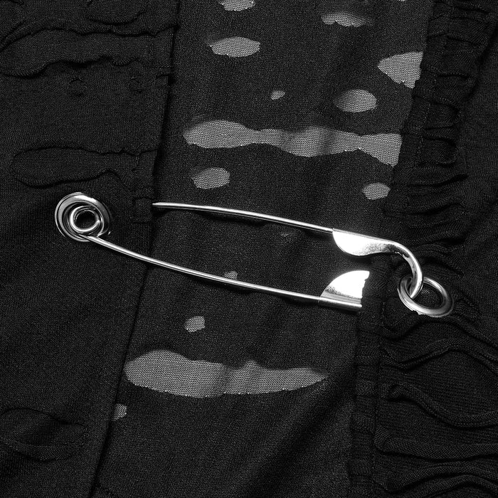 close-up details on coat