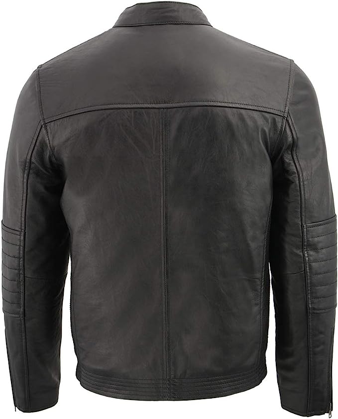 back of jacket on display