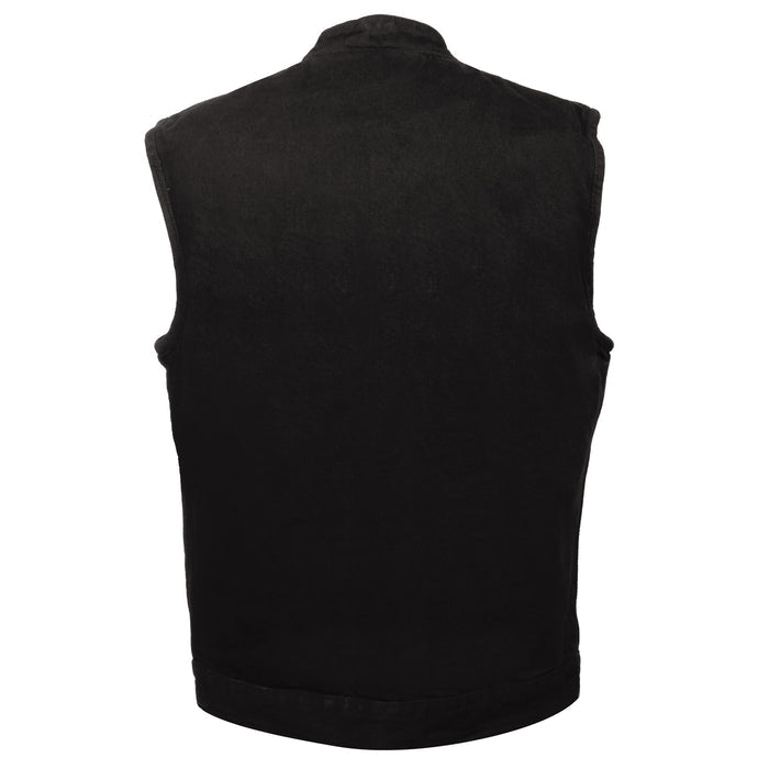 back side of vest, all black