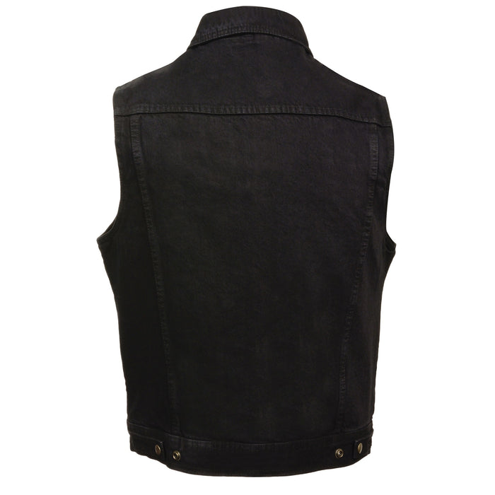back side of vest, all black