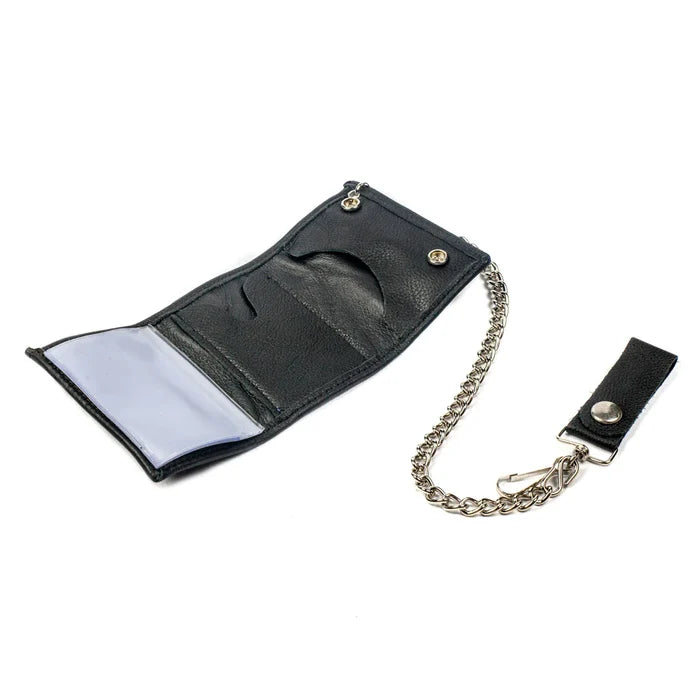 inside of wallet on display