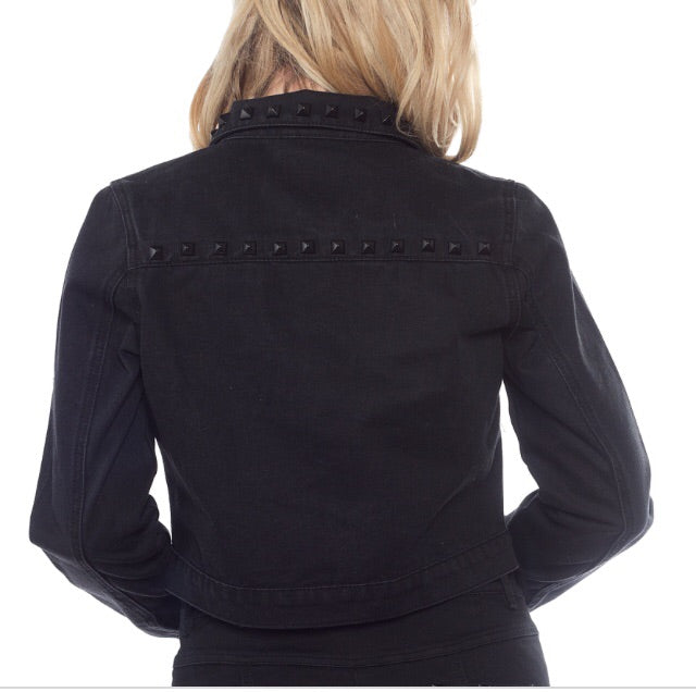 model showing back of jacket