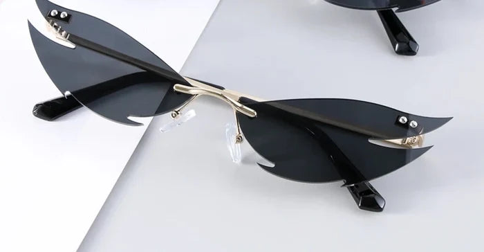 glasses on display