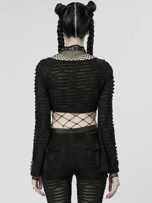 model showing back of top