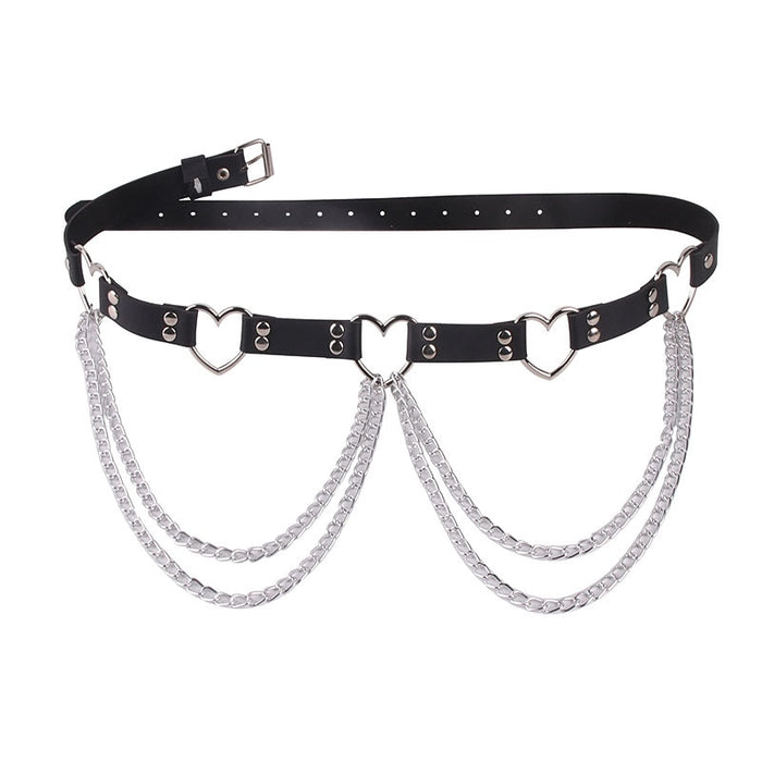 front of belt on display