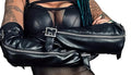 model wearing gloves