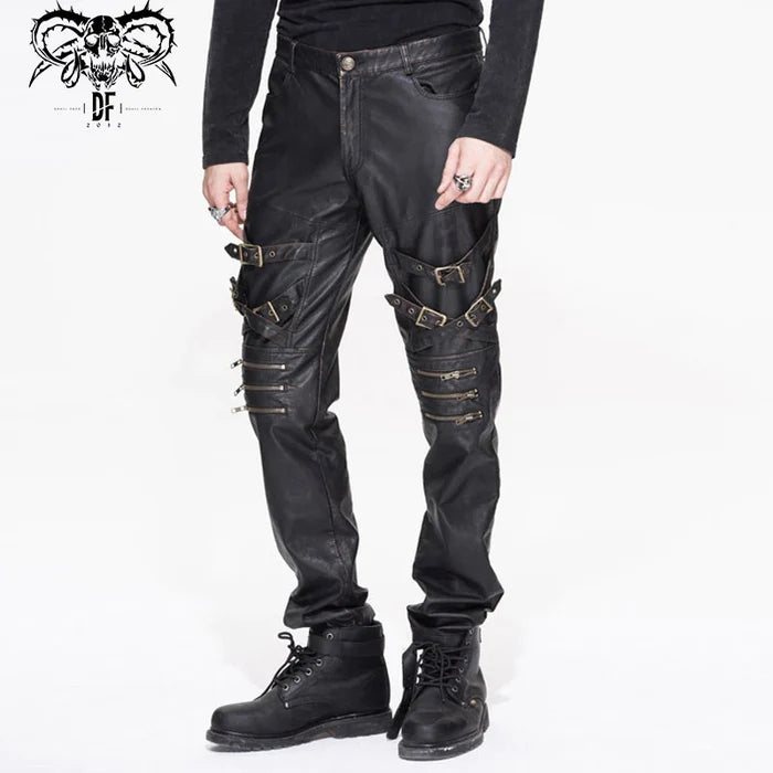 model showing side of pants