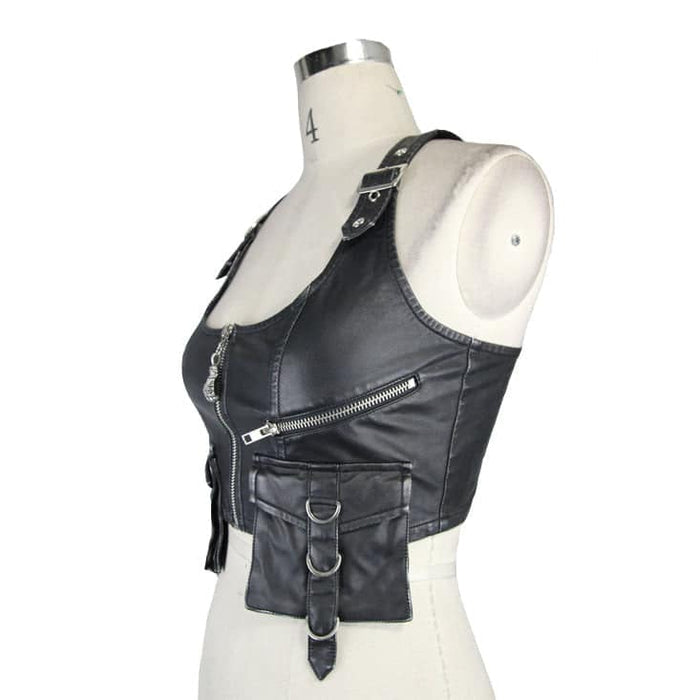 side of vest on mannequin