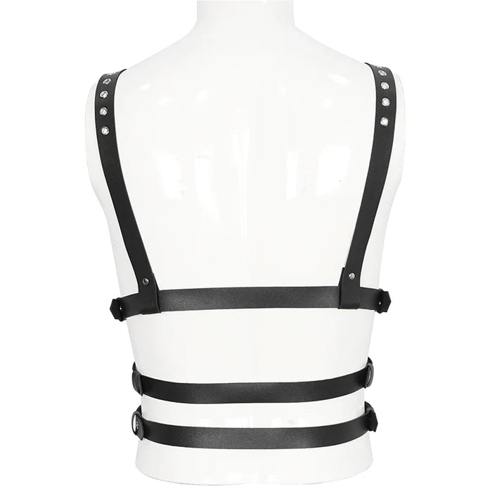back of harness on mannequin