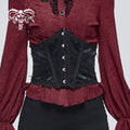 model showing front of cincher