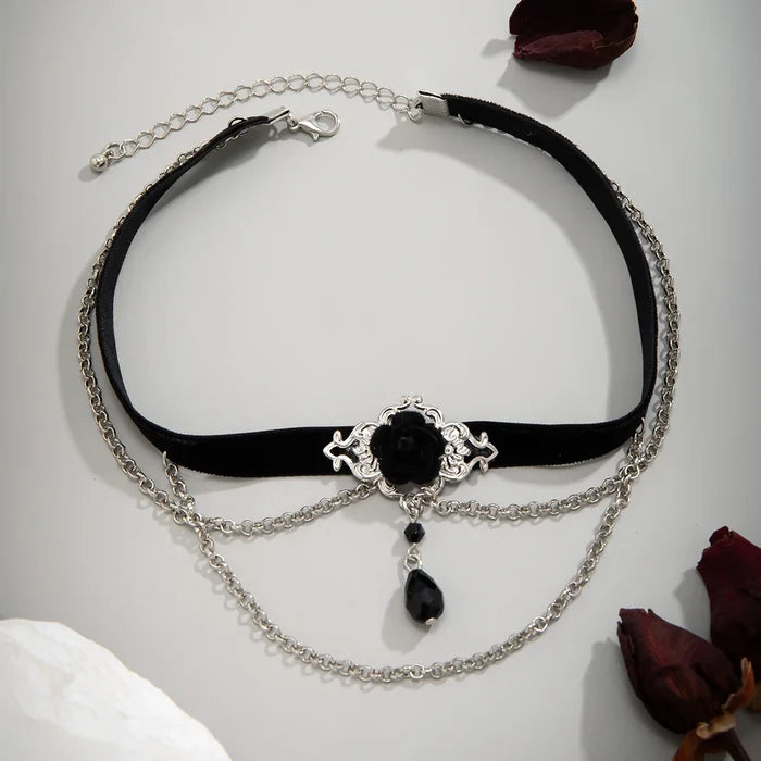 necklace on display
