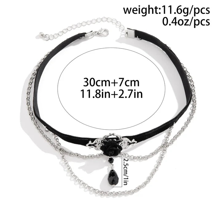 necklace on display