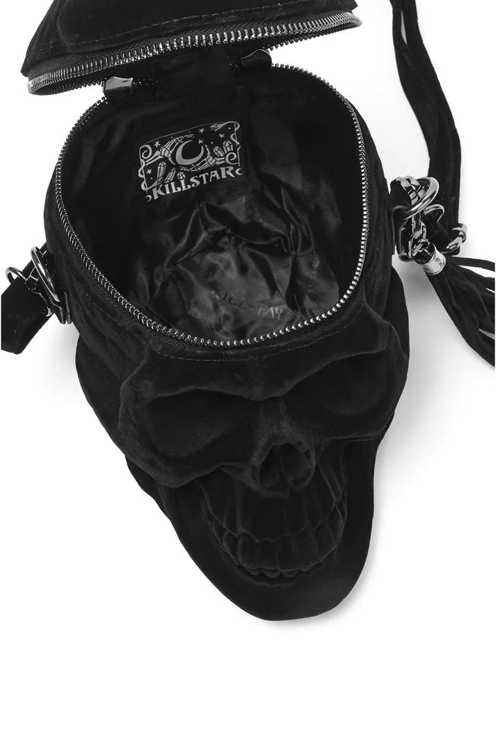 inside of bag on display