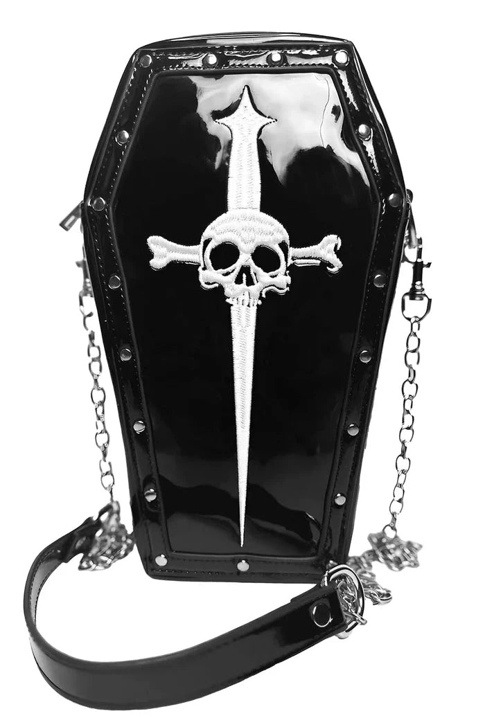 front of bag on display