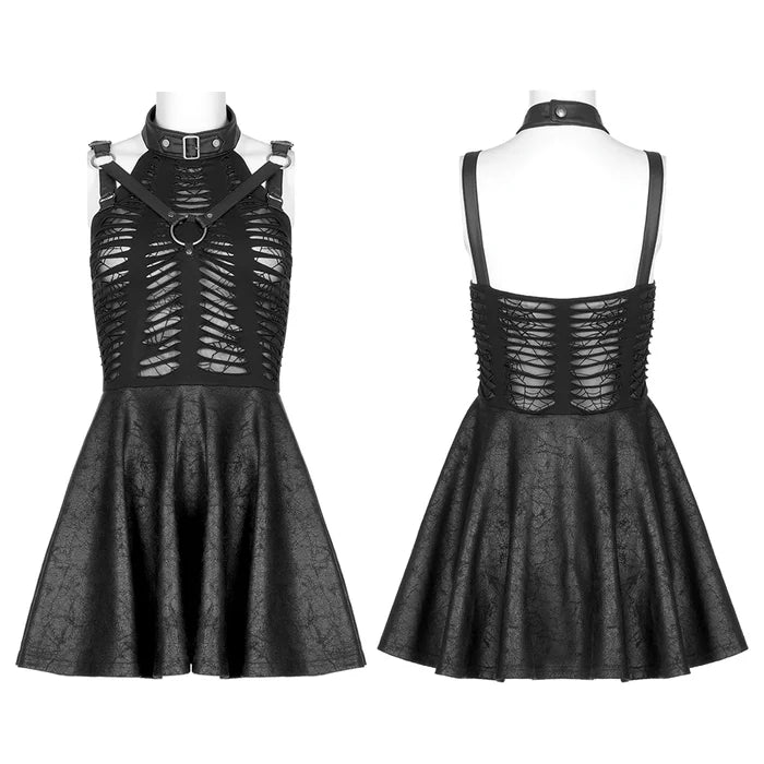 front and back of dress on mannequin