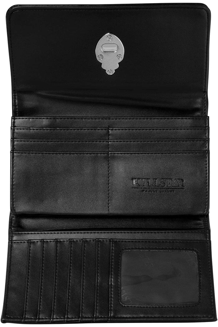 inside of wallet on display