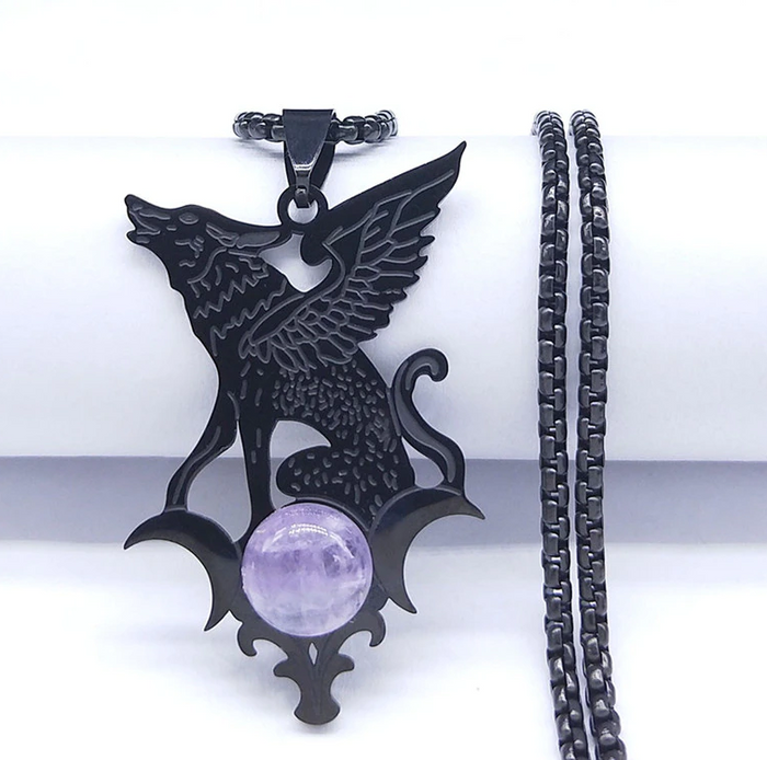 necklace on display