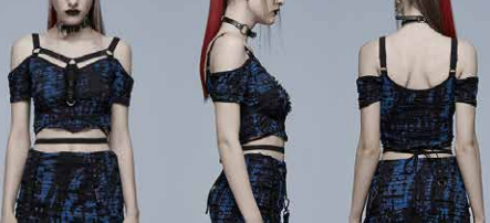front side and back of top on model