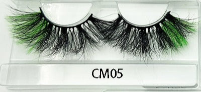 eyelashes on display