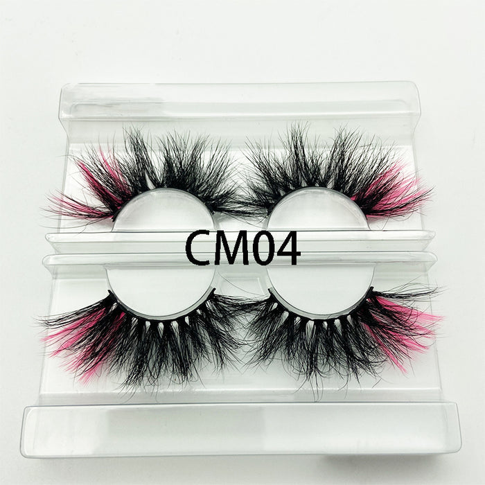 eyelashes on display