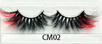 eyelashes on display
