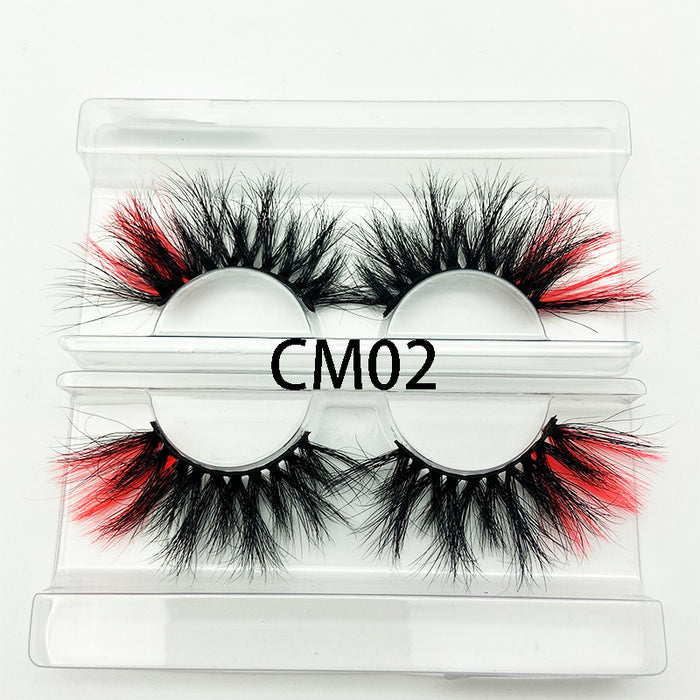 eyelashes on display