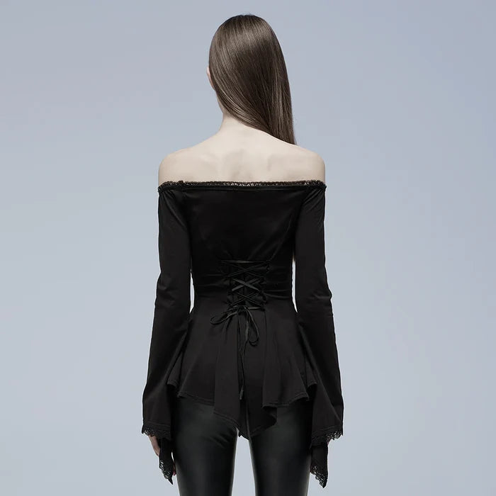 model showing back of top