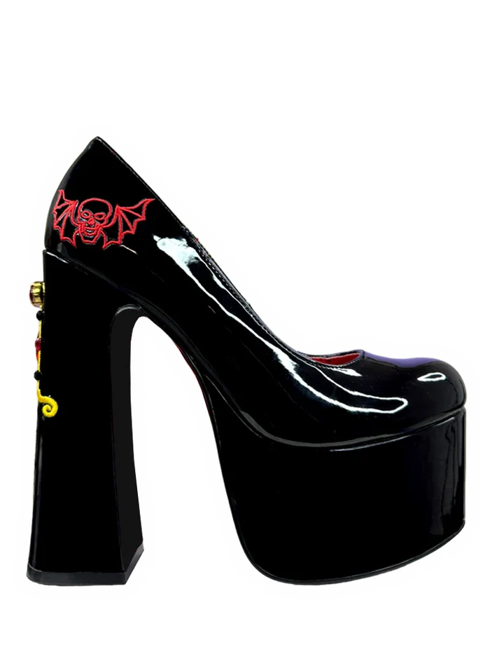 side of shoe on display