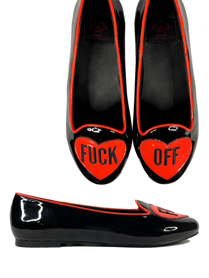 top and side of shoes