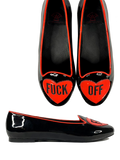 top and side of shoes