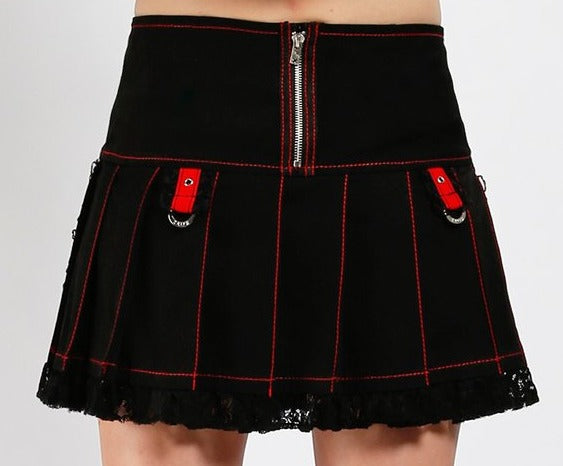 model showing back of skirt