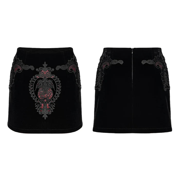 front and back of skirt on mannequin