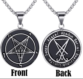 front and back of necklacee