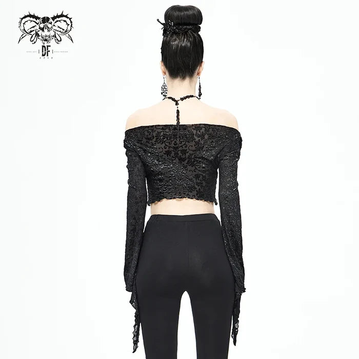 model showing back of top