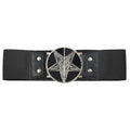 front of belt on display