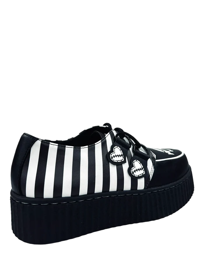 back of shoe on display