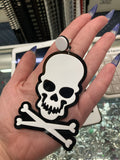 model holding earring