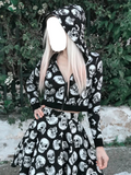 model showing front of hoodie