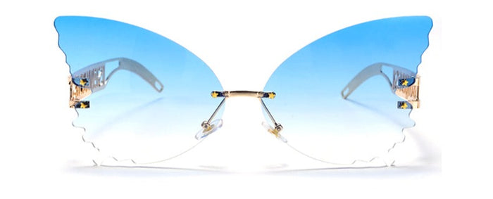 glasses on display