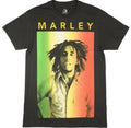 Bob Marley shirt with "MARLEY" text on top and picture of Bob Marley in the center.